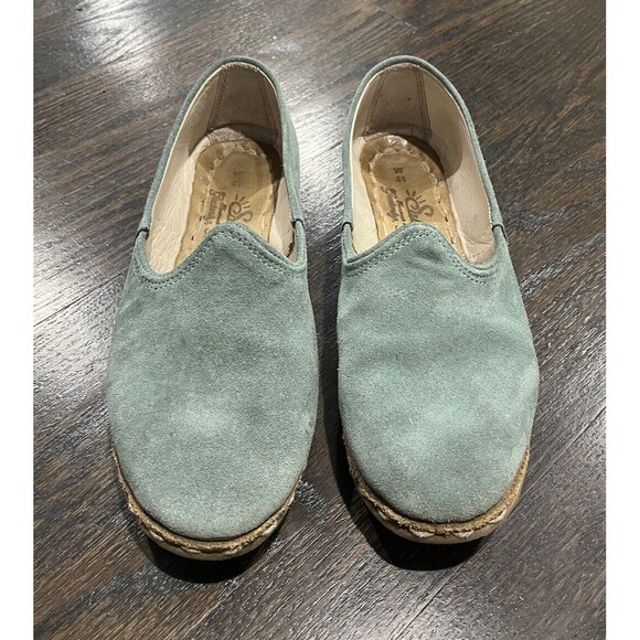 Sabahs Women’s 41 (US 9) Marmaris Suede Blue/ Teal Flats- Handmade Turkey - Picture 2 of 11